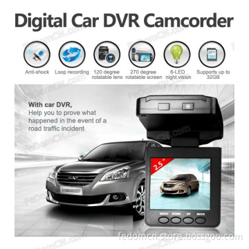 HD IR Record Car DVR with TFT Rotatable/ Fold-Able LCD Screen